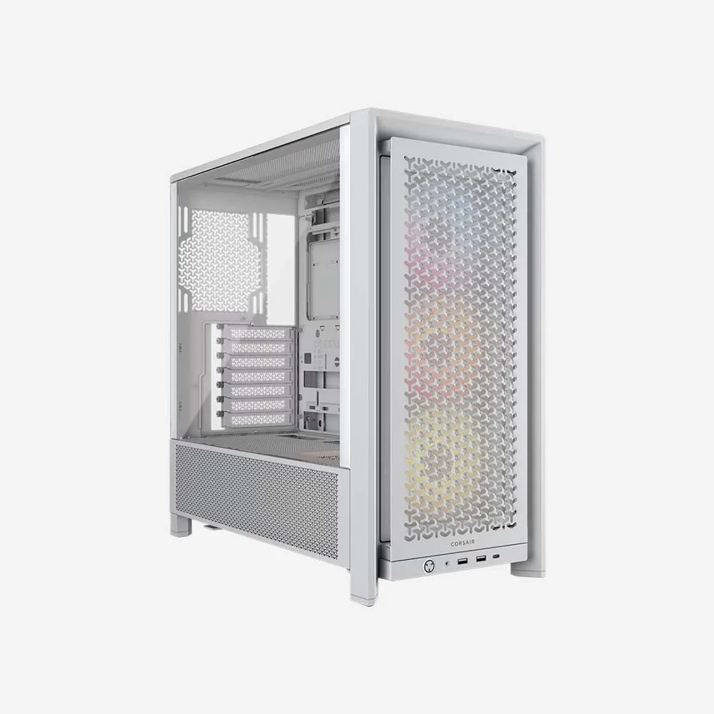 Corsair FRAME 4000D RS ARGB Modular Mid-Tower PC Case - White