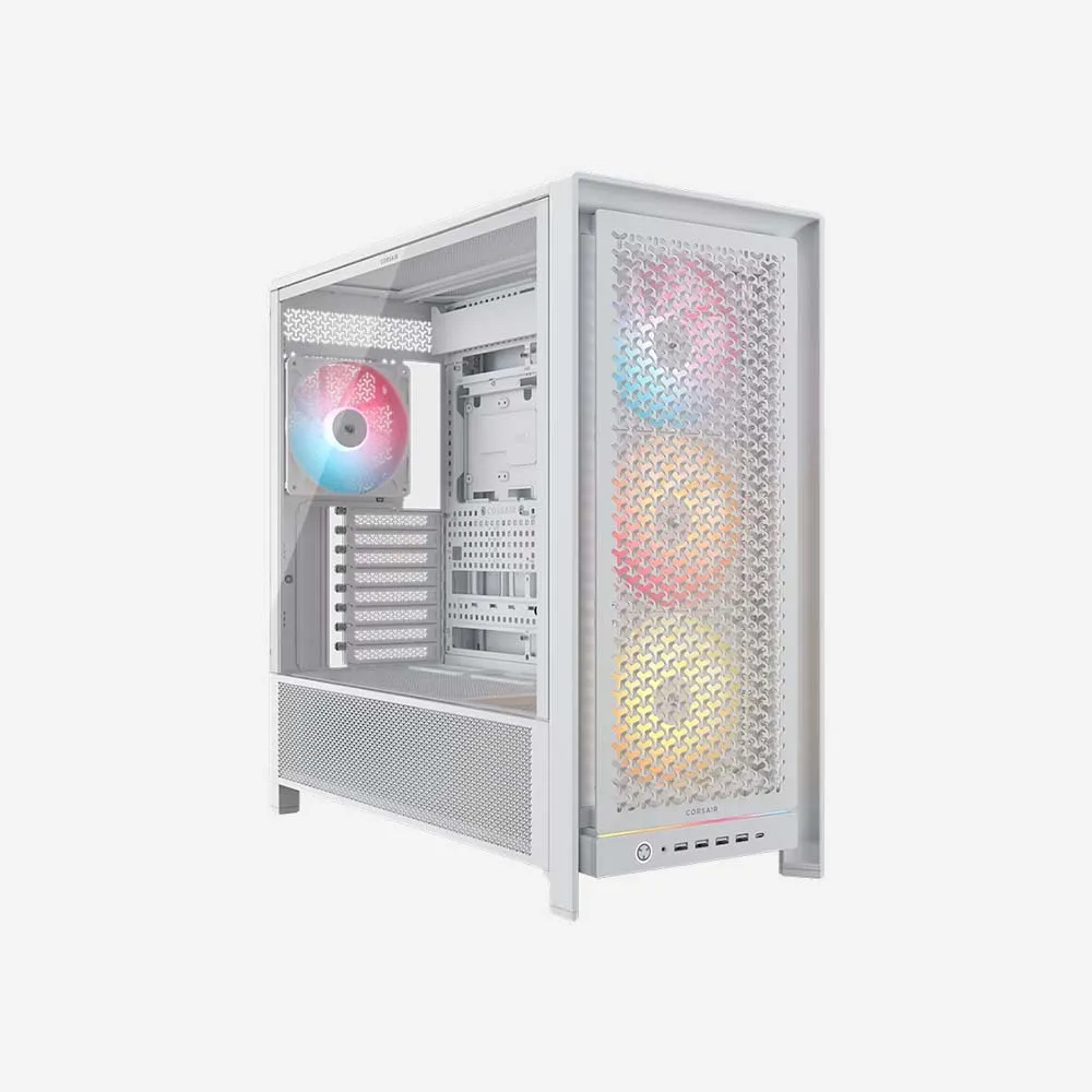 Corsair FRAME 5000D RS ARGB High-Airflow Mid-Tower PC Case - White