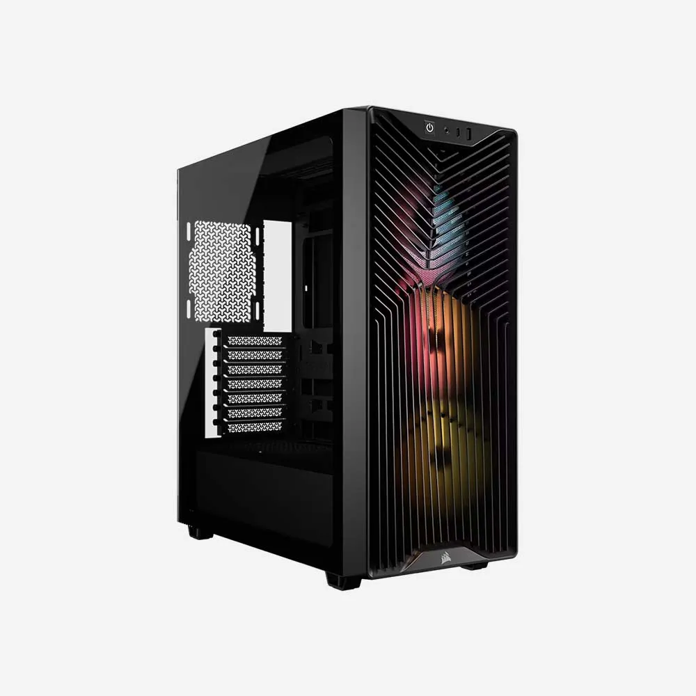 CORSAIR 3200D RS ARGB Mid-Tower PC Case - Black