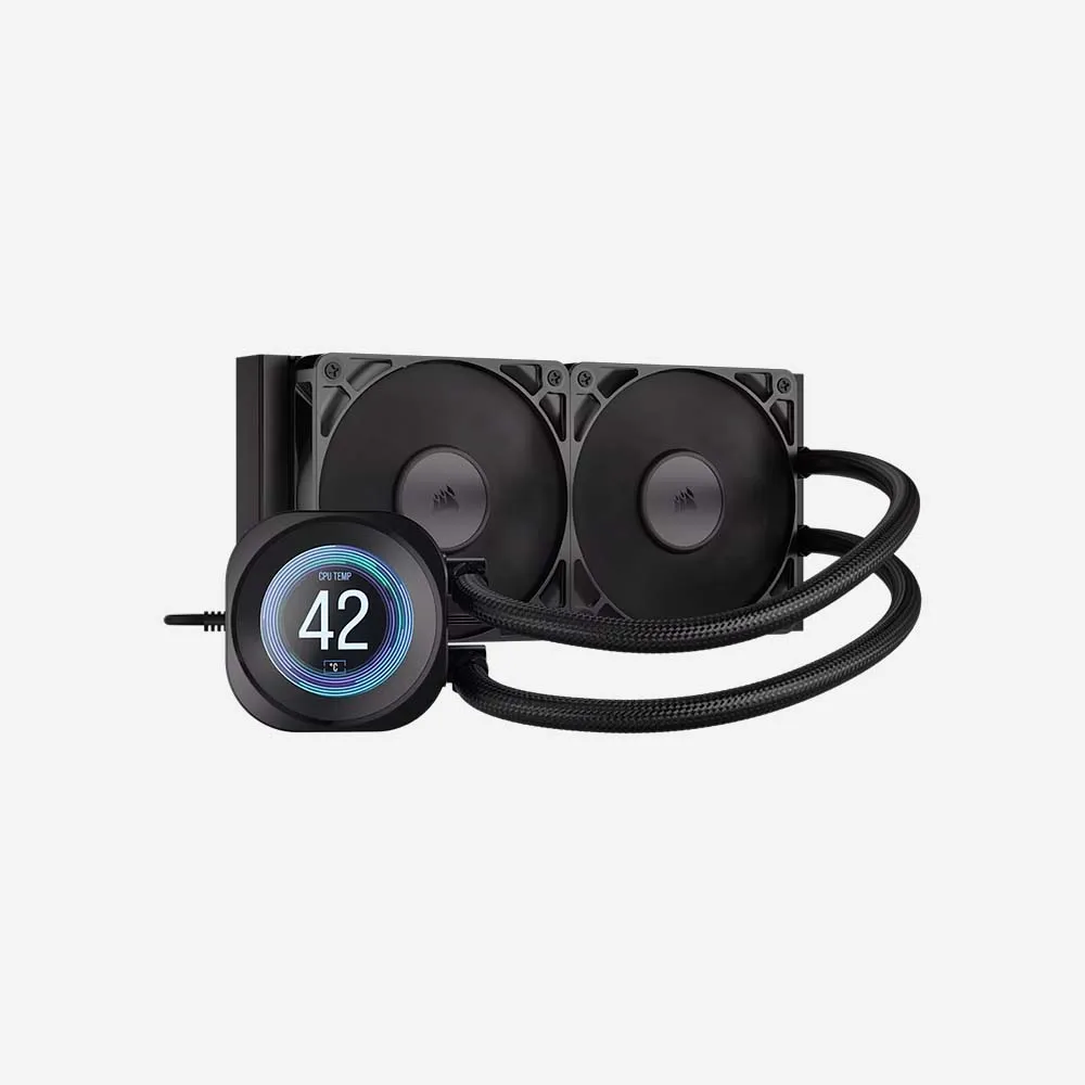 CORSAIR NAUTILUS 240 RS LCD Liquid CPU Cooler Black