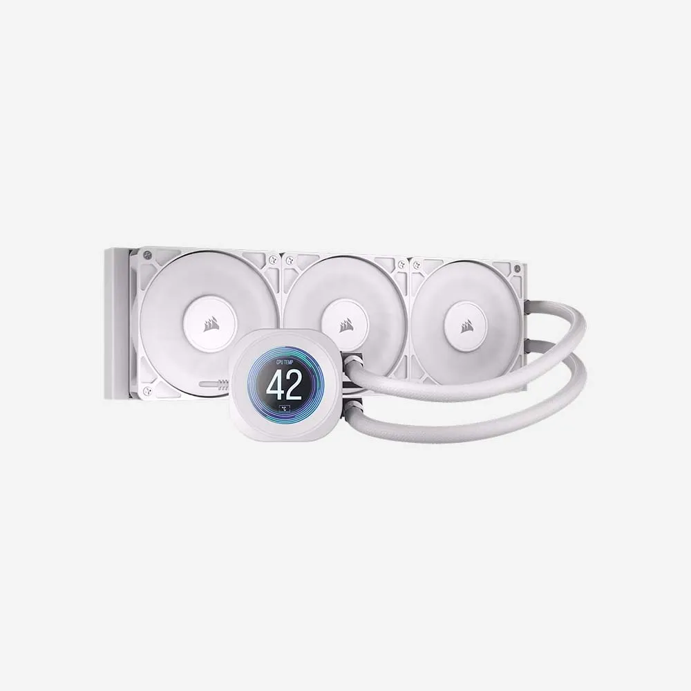 Corsair NAUTILUS 360 RS LCD Liquid CPU Cooler - White