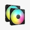 CORSAIR RS140 ARGB 140mm PWM Cooling Fan Dual Pack Black