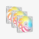 CORSAIR RS120-R ARGB 120mm PWM Reverse Airflow Cooling Fan Triple Pack White