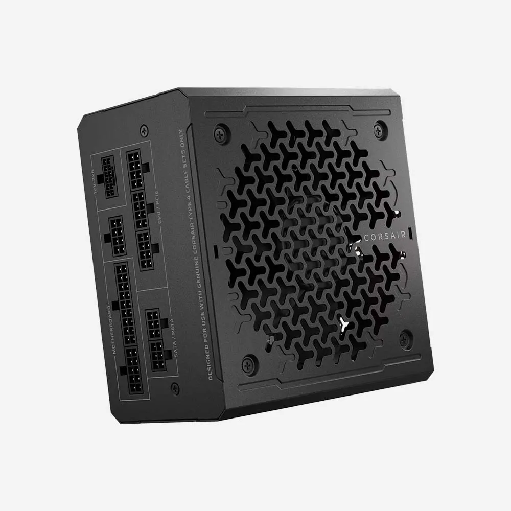 Corsair RM1000e Power Supply – 1000W, Cybenetics Gold, Fully Modular, ATX 3.1 – Black