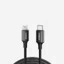 UGREEN 60751 USB-C To Lightening Cable M/M Nickel Plating ABS Shell 1m Black