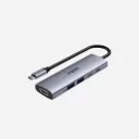 Rapoo XD51 USB-C 5 in 1 Multifunction Docking Station Silver Grey