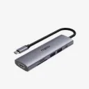 Rapoo XD61 USB-C 6 in 1 Multifunction Docking Station Silver Grey