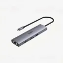 Rapoo XD71 USB-C 7 in 1 Multifunction Docking Station Silver Grey