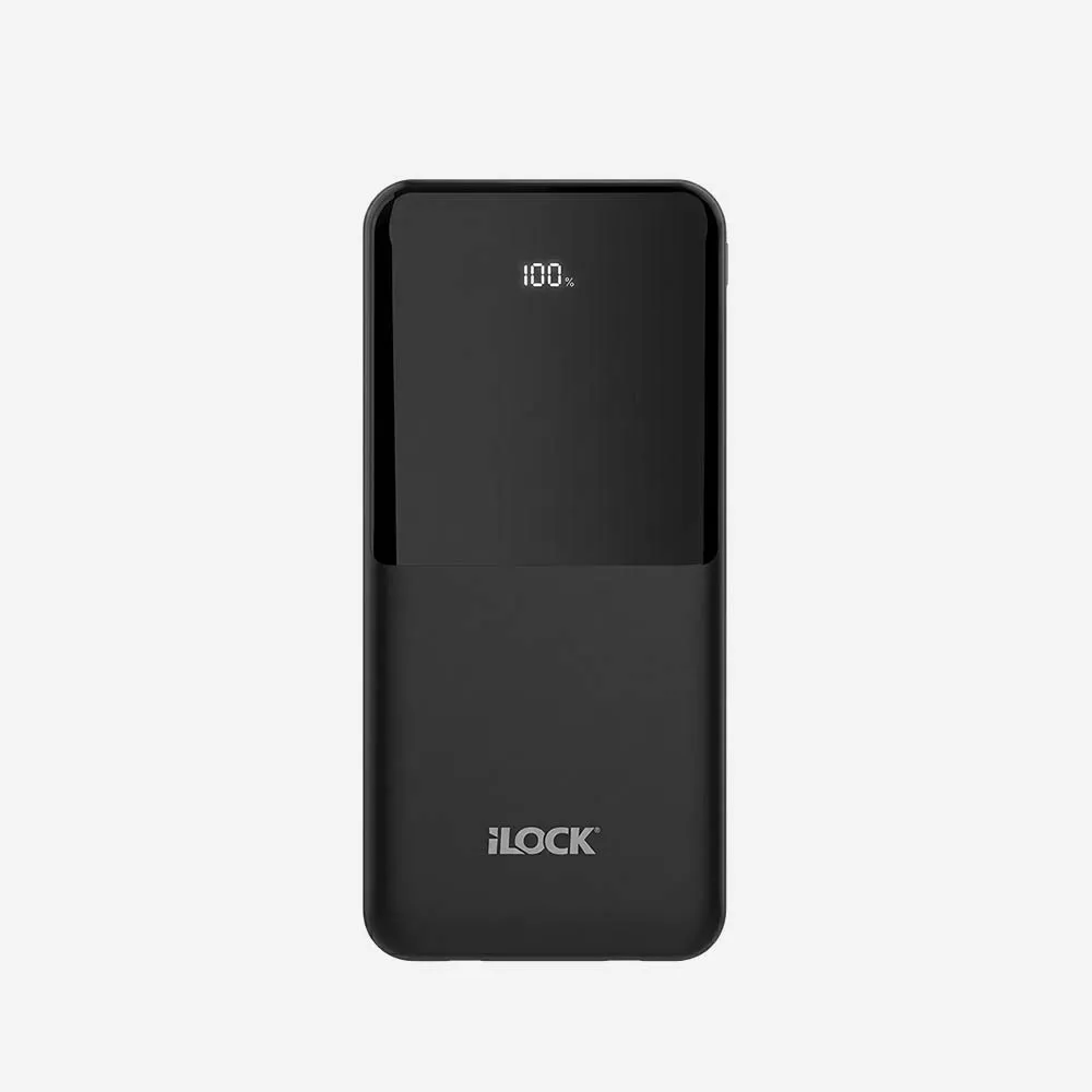 [5138] iLOCK 5138 Power Bank 10,000mAh Four Ports LED Display Fast Charging Backward Cables