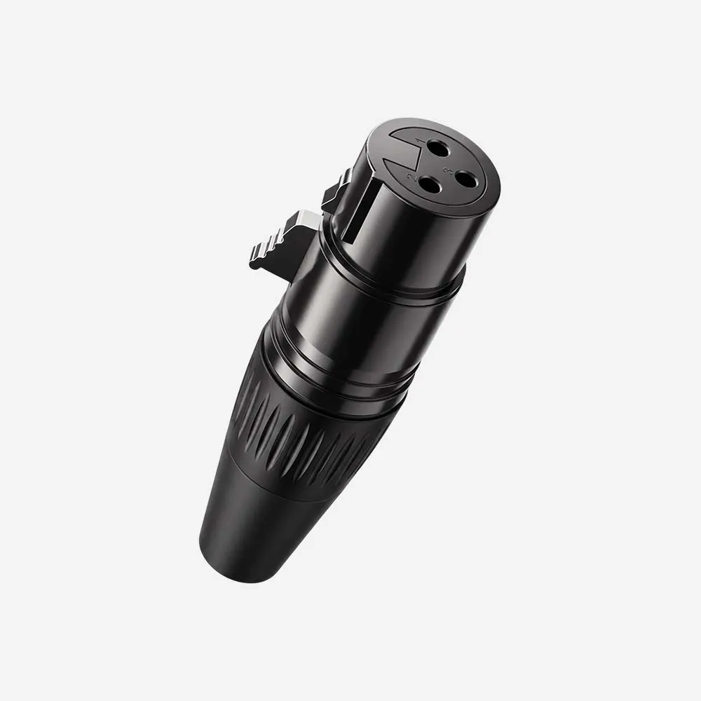 UGREEN 80440 AV162 Cannon XLR Female Connector Black