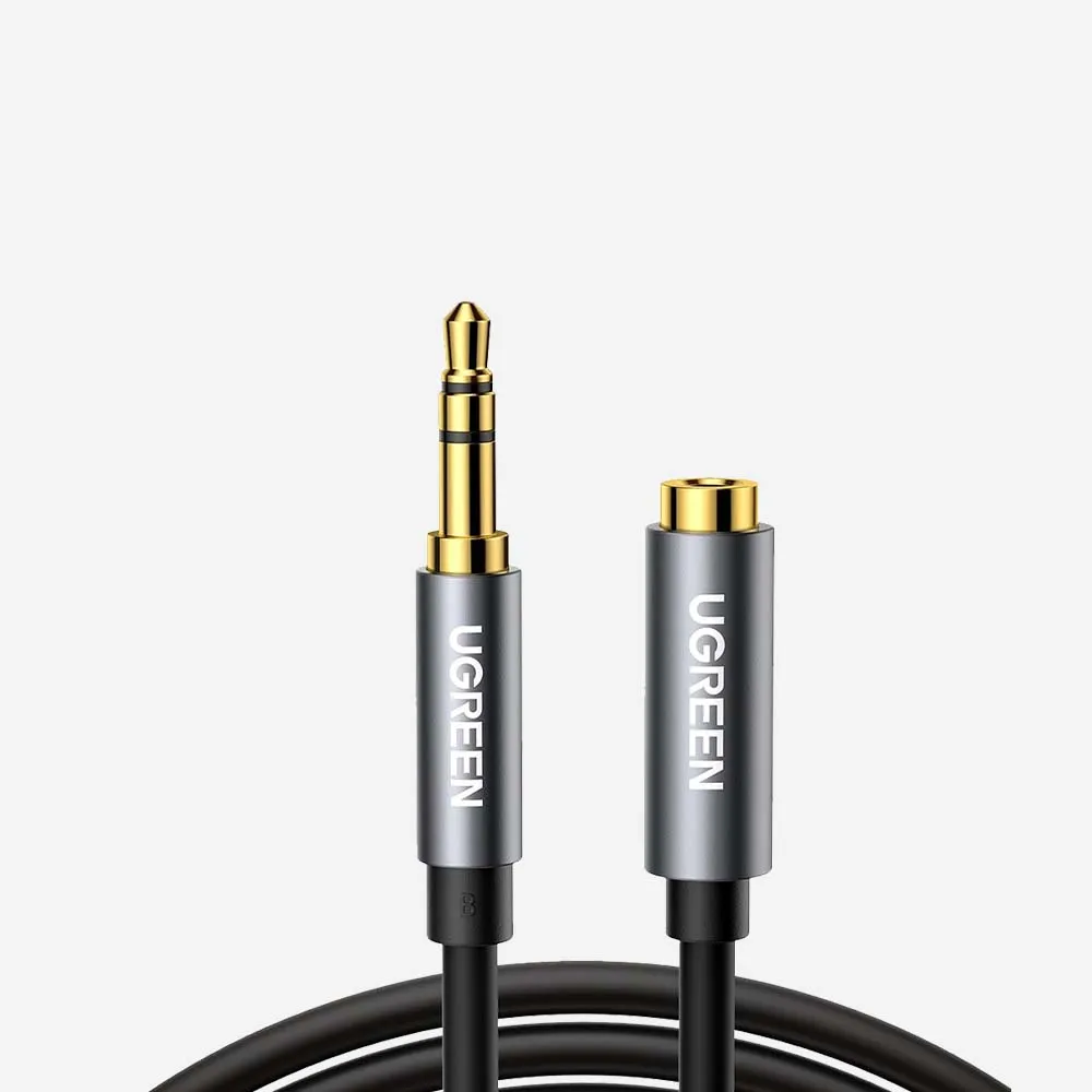 UGREEN 10595 Male to 3.5mm Female Extension Cable 3m Black