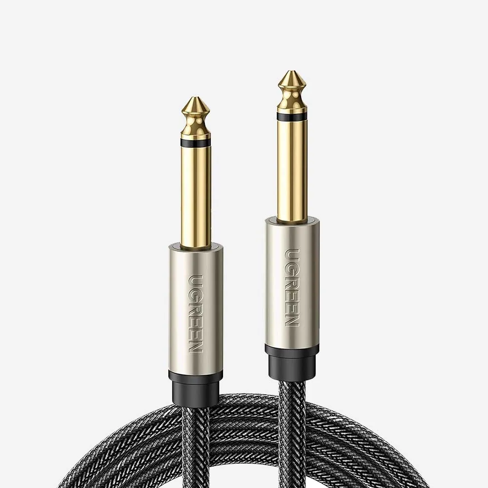 [10638] UGREEN 10638 6.5mm  Male to Male Audio Cable Gray 2m