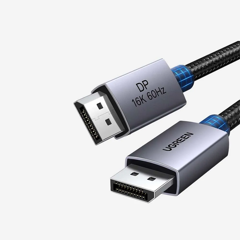 UGREEN 55567 DisplayPort 16K Cable Male to Male Aluminum Alloy Shell 1m