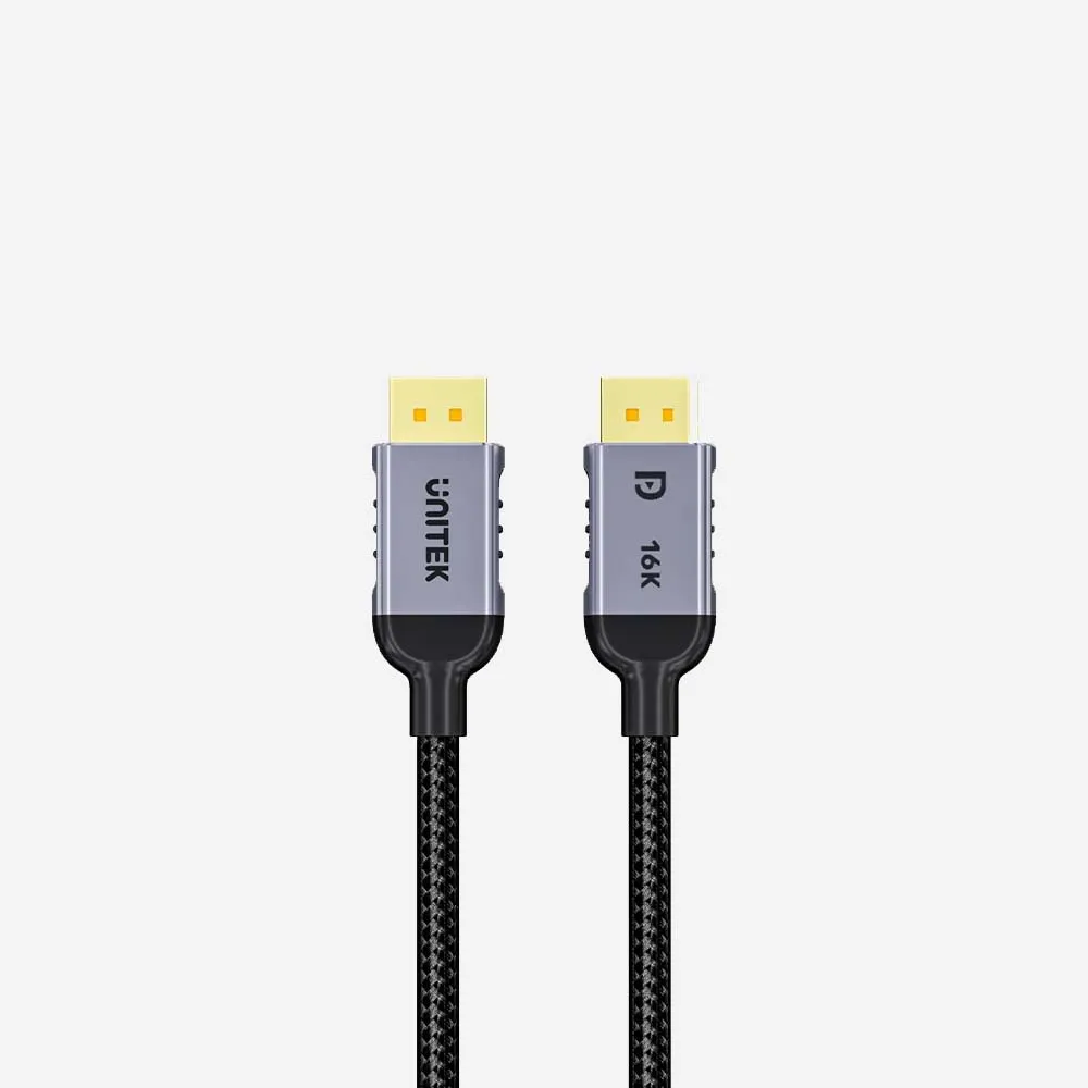 [C1626GY01-1.5M] UNITEK 1.5m DisplayPort 2.1 Cable 16K 60Hz 
8K 120Hz Grey
