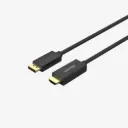 UNITEK 1.8m DP1.2 to HDMI 4K 60Hz Adapter
Cable Balck