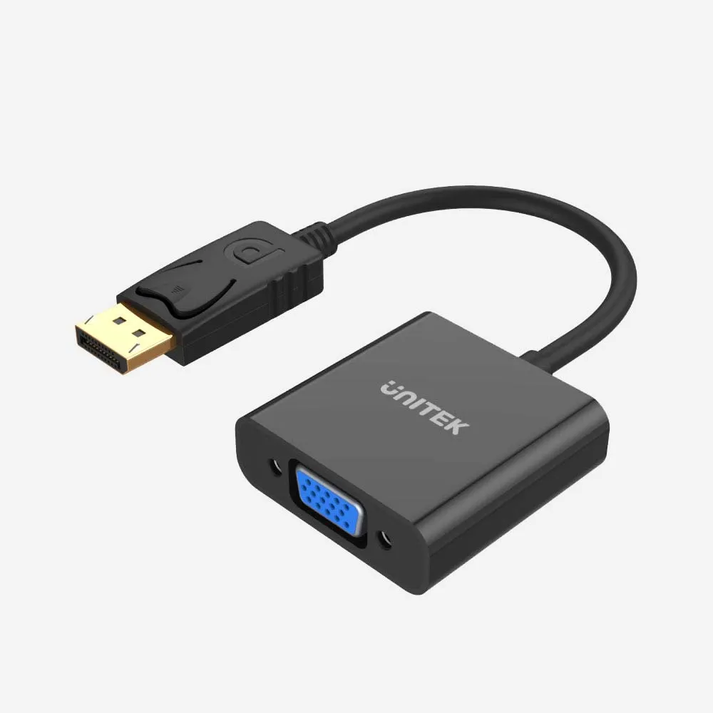 UNITEK 20cm DisplayPort to VGA Female Adapter