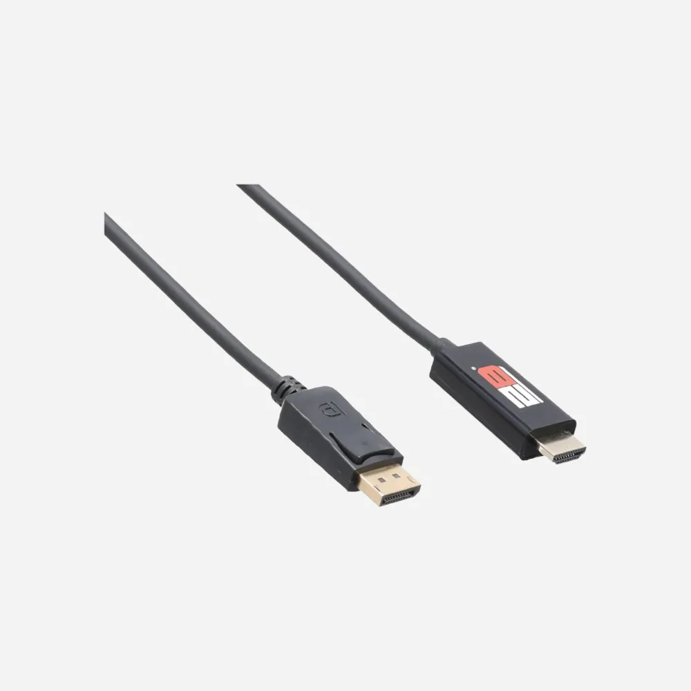 2B DC604 1.8m Display Port to HDMI Cable Black