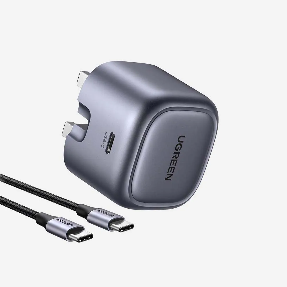 UGREEN 25257 Nexode 30W USB C Charger with USB-C 60W 1M Cable