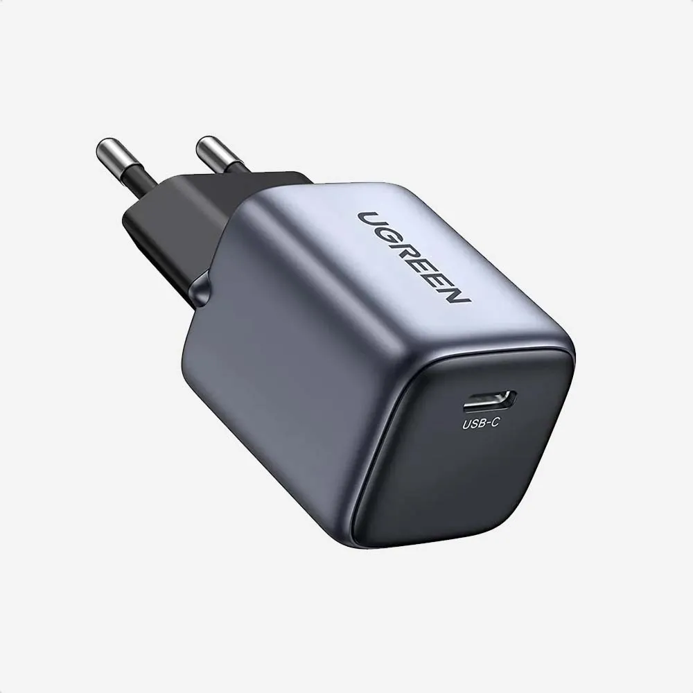 [25257] UGREEN 25257 Nexode 30W USB-C GaN Charger with 60W USB-C Cable, 1m - Gray