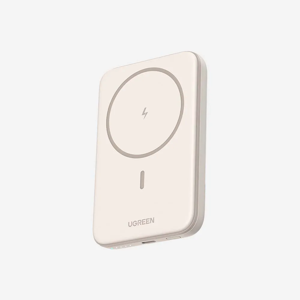 [25207] UGREEN 25207 5000mAh 15W Magnetic Wireless Power Bank Beige