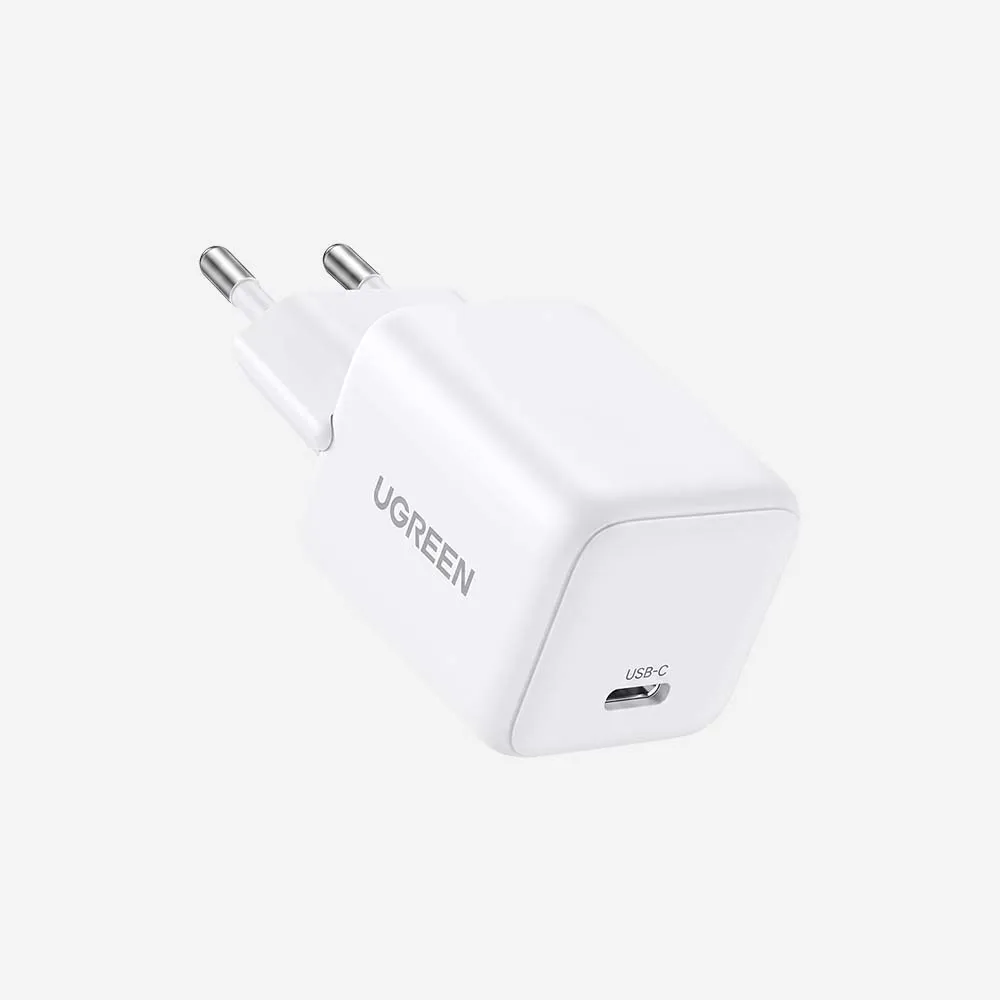 [65009] UGREEN 65009 30W USB-C GaN Fast Charger – White
