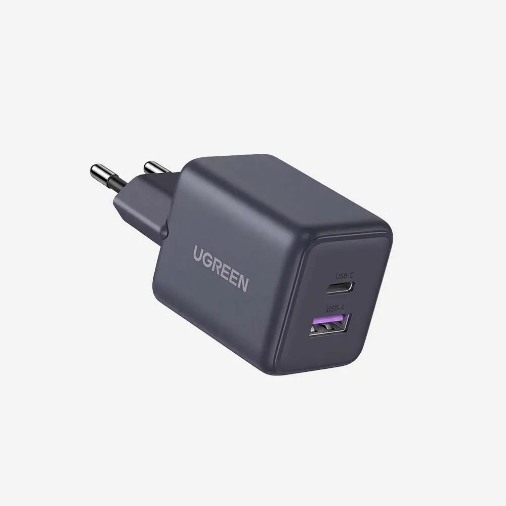 UGREEN 65014 30W 2-Port GaN Fast Charger Black EU