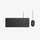 HP 150 Wired Keyboard and Mouse - 240J7AA#ABV - Black