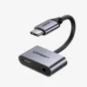 UGREEN 50596 2 In 1 USB-C to 3.5mm Headphone + USB-C Charge Adapter