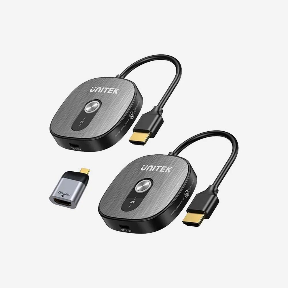 UNITEK V1717CBK01 4K Wireless HDMI Transmitter and Receiver Kit