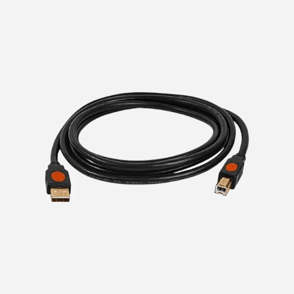 [DC107] 2B DC107 1.8m Gold Plated Printer Cable Black