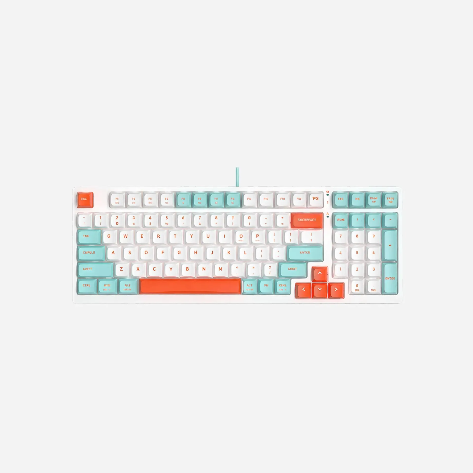 A4TECH Fstyler FS300 Hot-Swappable Mechanical Wired Keyboard Panda Snorkeling