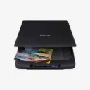 Epson Perfection V19 High-Resolution Flatbed Scanner – Compact USB Photo and Document Scanner for Home & Office