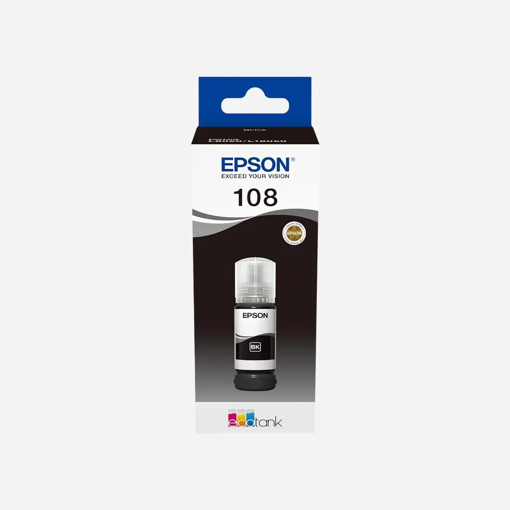 [C13T09C14A] EPSON 108 EcoTank Black ink bottle (70 ml)