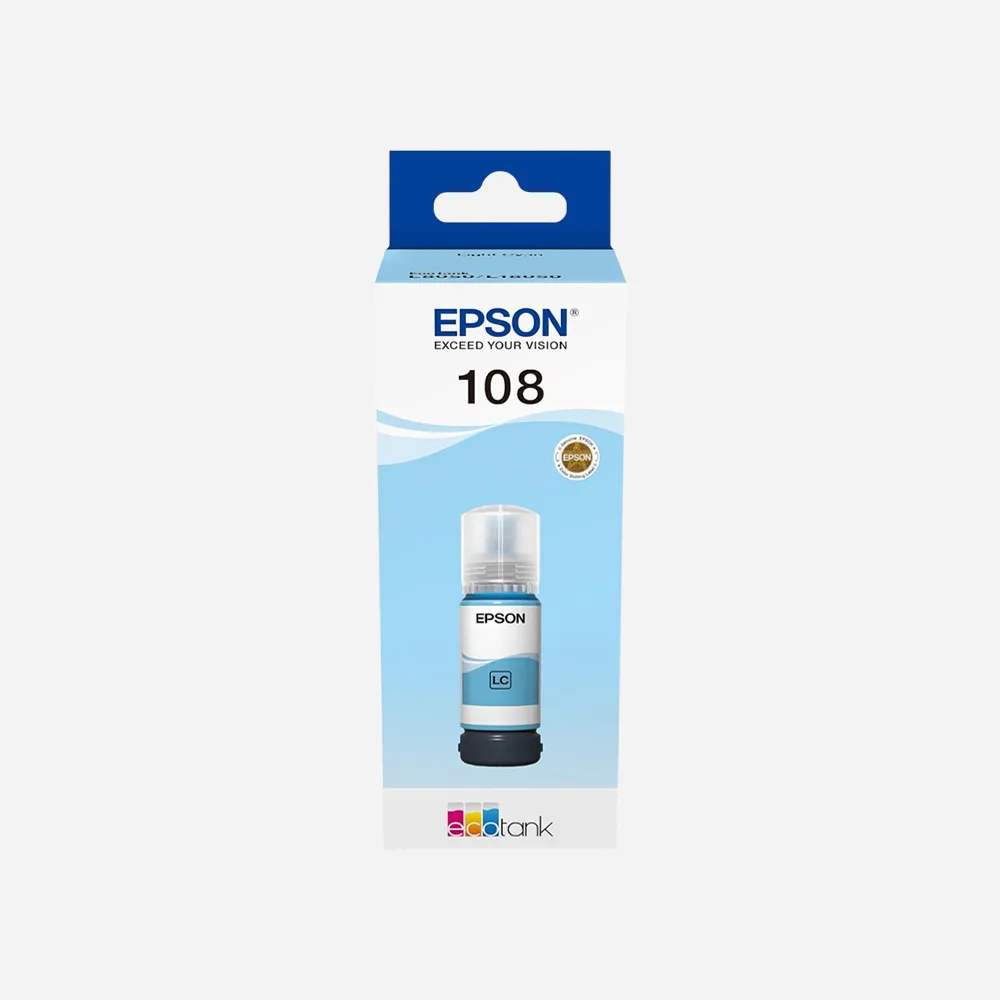 EPSON 108 EcoTank Light Cyan ink bottle (70 ml)