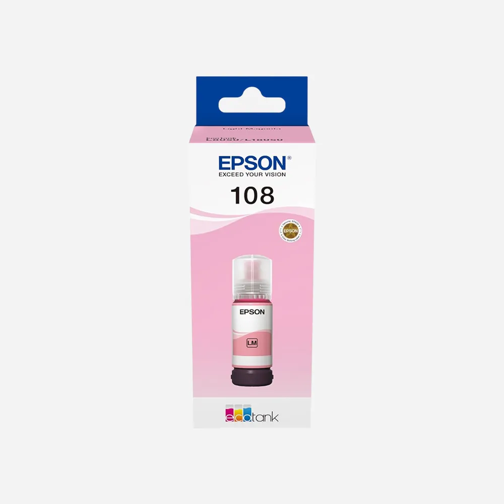 [C13T09C64A] EPSON 108 EcoTank Light Magenta ink bottle (70 ml)