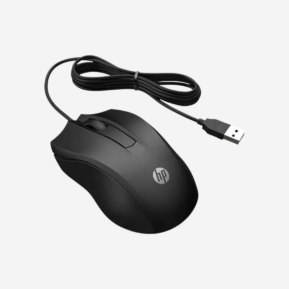 [6VY96AA#ABB] HP 100 Wired Mouse