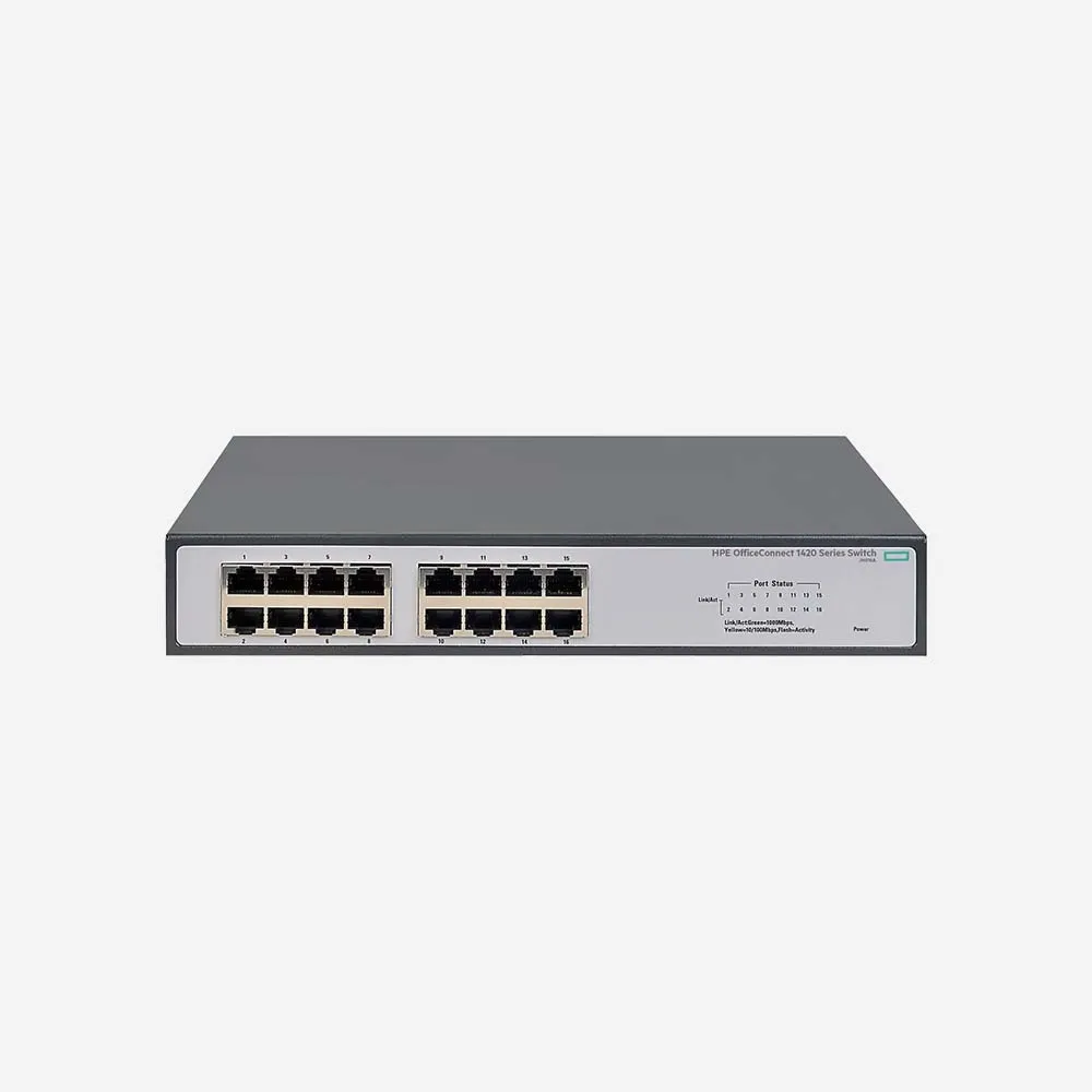 [JH016A] HP 1420-JH016A 16 Port Gigabit Unmanaged Network Switch