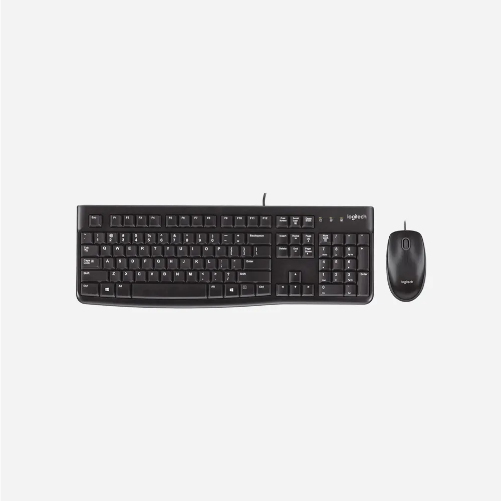 [920-002546] Logitech MK120 Wired Keyboard & Mouse Combo (Black 920-002546)