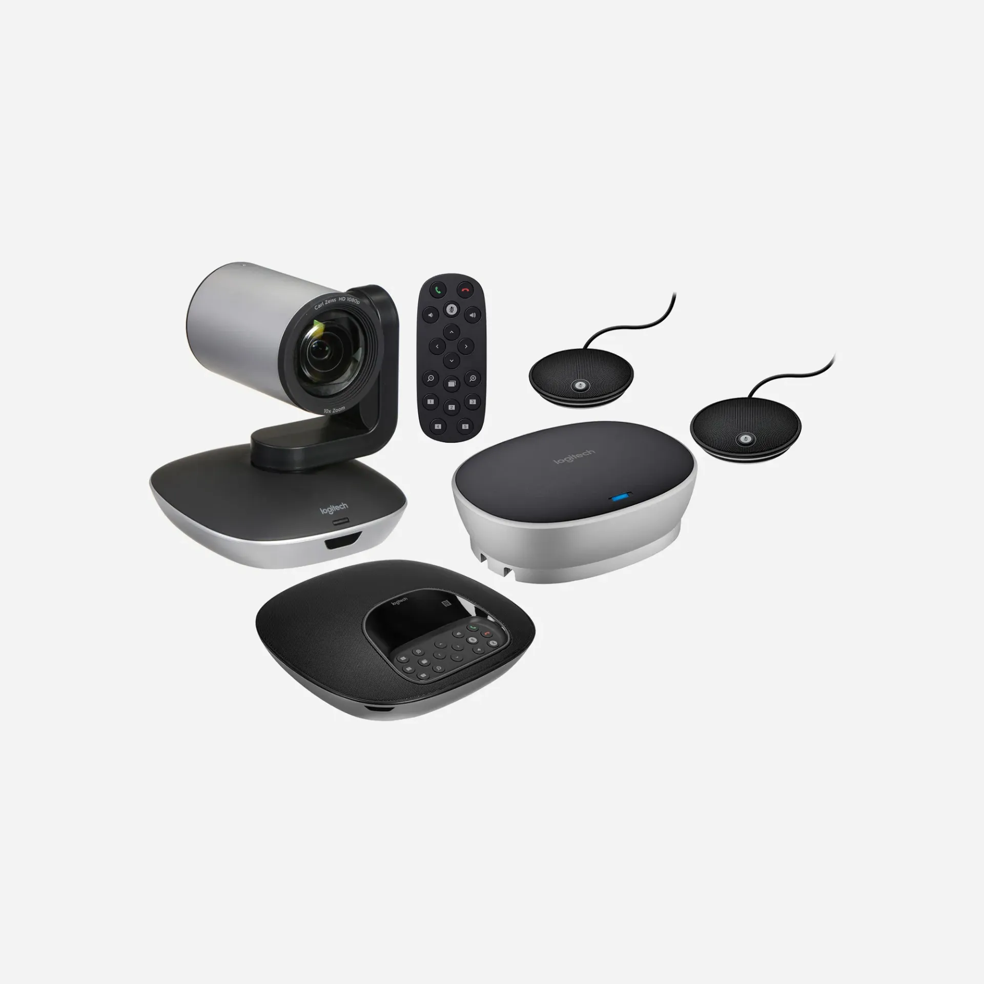Logitech GROUP Video Conferencing System – HD Conference Camera for Meeting Rooms (960-001057)