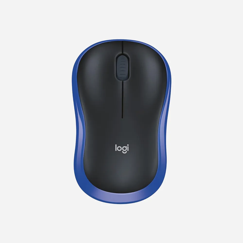 Logitech M185 Wireless Mouse (Blue 910-02236)