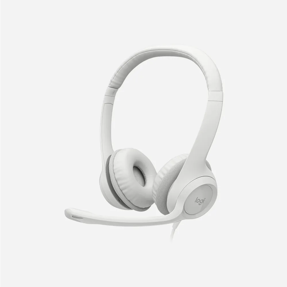 Logitech H390 USB Wired Headset Off White 981-001286