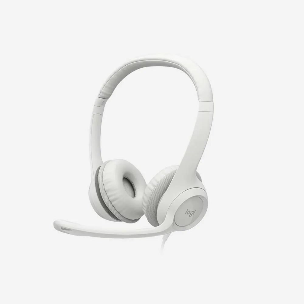 Logitech H390 USB Wired Headset Off White 981-001286
