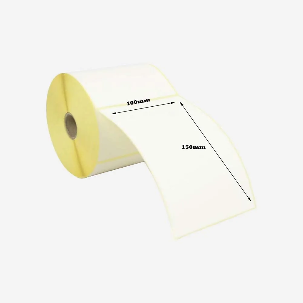 Paper 350 Thermal/Plastic Barcode Roll 100X150mm