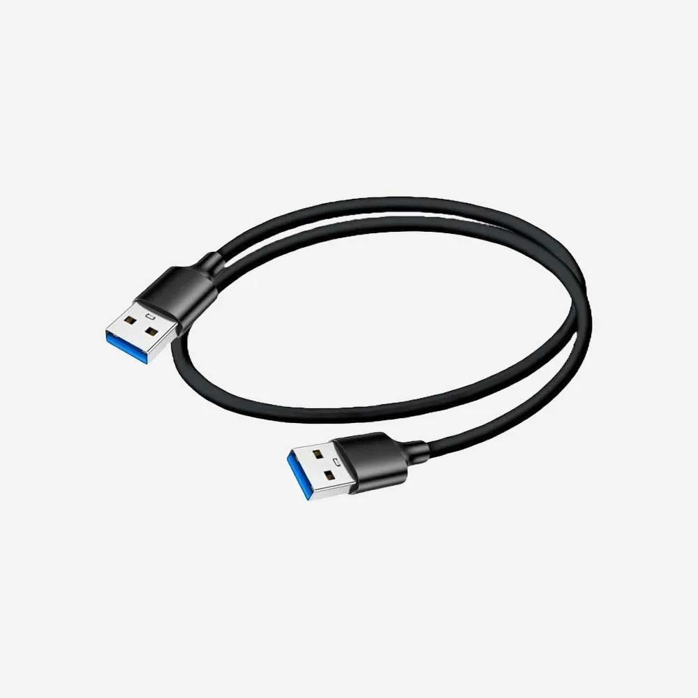 USB-A to USB-A Cable 30cm - Black