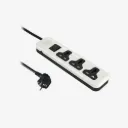 iLOCK 5068 Power Strip 3Universal Outlets with Overload Switch 3M