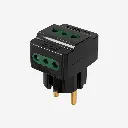 iLOCK 5005 3-Way Wall Outlet Adapter 3500W Black