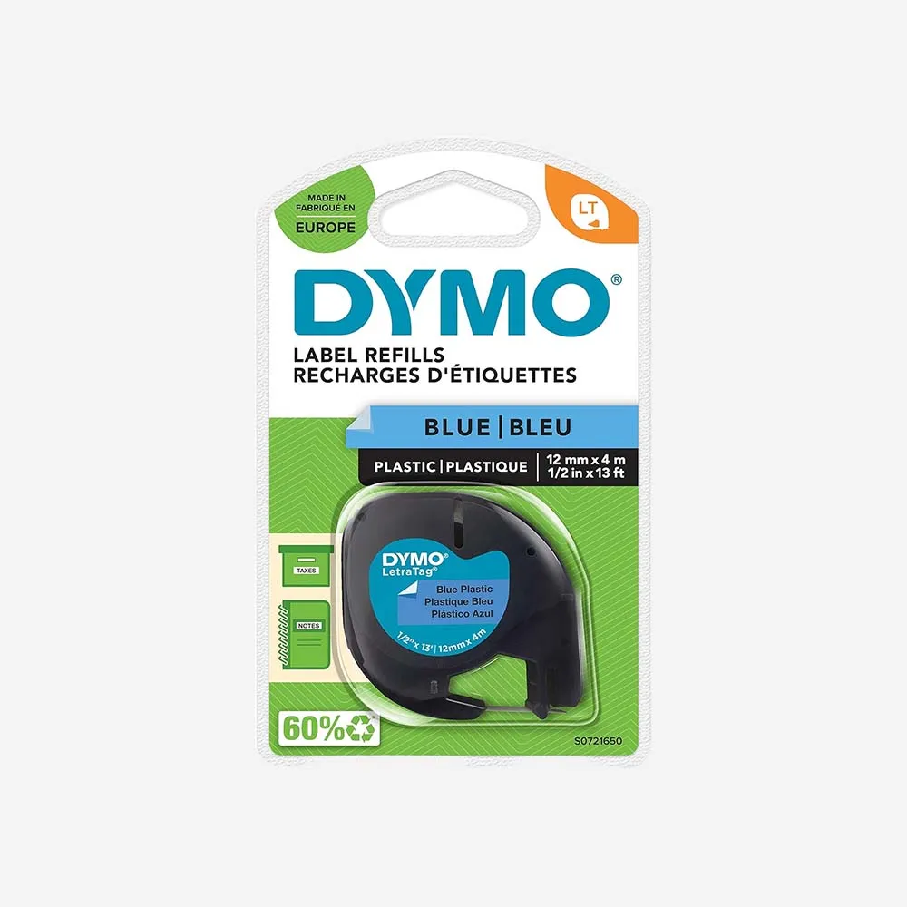 [Dymo Printer-12mmx4m] DYMO Plastic Label Paper Printer-12mmx4m