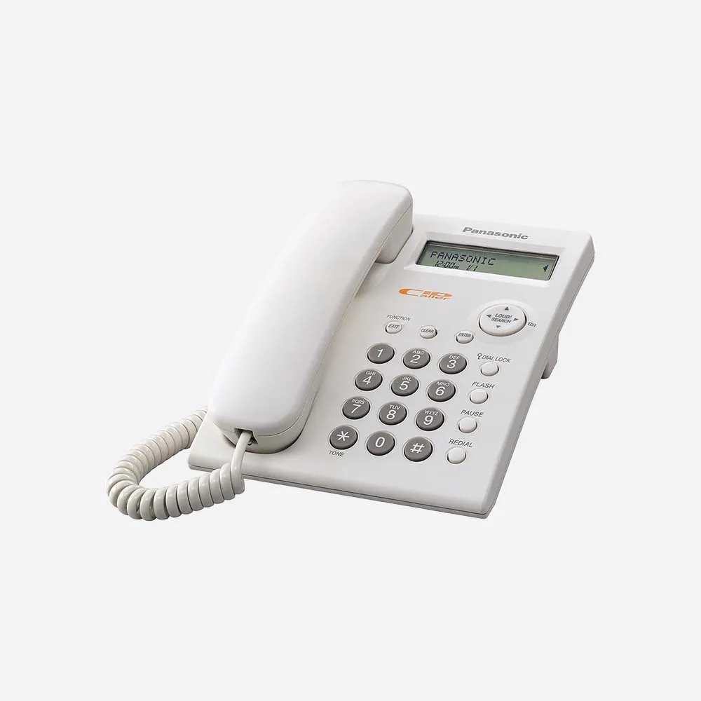 [KX-TSC11FXW] Panasonic KX-TSC11FXW Single Line Corded Desk Phone with Caller ID - White