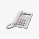 Panasonic KX-TSC11FXW Single Line Corded Desk Phone with Caller ID - White