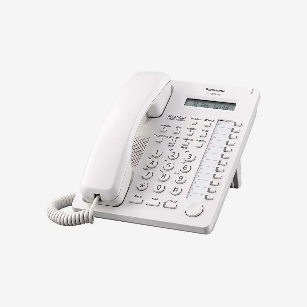 [KX-AT7730HK] Panasonic KX-AT7730HK Office PBX Digital Phone - White